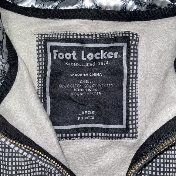 Footlocker Black & Grey Hoodie - Size Large - Picture 3 of 7